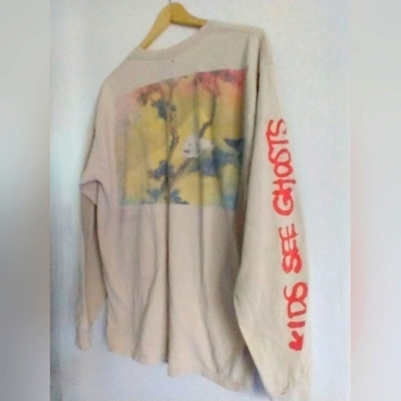 Kanye West & Kid Cudi Kids See Ghosts Tour T Shirt 2018 Size Large Paper Tag - Picture 1 of 11